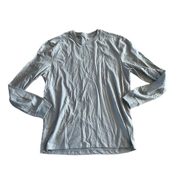 GAP Size Large Everyday Soft Grey Long-Sleeve Shirt New With Tags - Picture 2 of 6